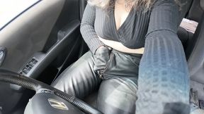her favorite leather pants she loves how tight they are on her 2605a
