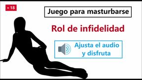 JOI hentai en espanol. Doble infidelidad, juego para mast...