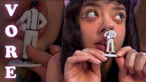 Giantess Humiliation: I Smell You, I Swallow You and I Crush You From the Inside (Vore + Belly Inflation + Domination)