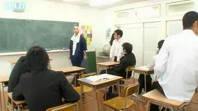 Naughty Students Gangbang Their Japanese Teacher in Wild Classroom Session