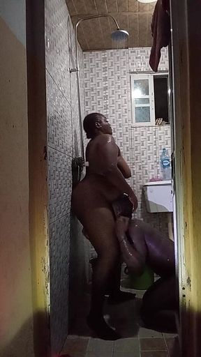 Standing Shower Sex with Stepbrother