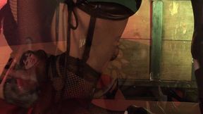 pillowgirls - four asian lesbians dressed as sexy cop fuck with a strapon in a wet foursome