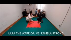 PAMELA STRONG VS LARA THE WARRIOR , 2ND CHALLENGE ( FEMALE WRESTLING AND HUMILIATION FOR LOSER )