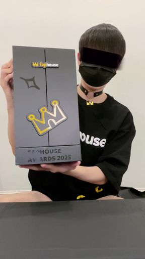 Awards 2025 Best Male Solo Scene Trophy Unboxing and Cum Celebrate