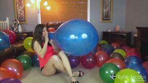 8 Balloon Blow2Pop Compilation #5 - Kylie Jacobs - WMV 1080p HD