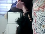 Lola cums again! X sissy cd femboy masturbating