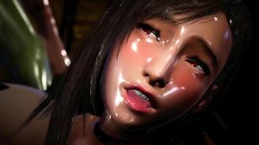 beautiful tifa lockhart with huge breasts gets fucked hard in her ass and pussy by huge cocks