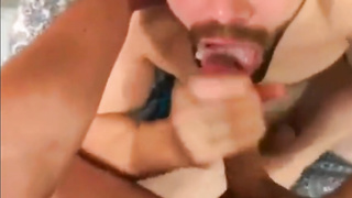 Bearded Stud Cumslut Eats Again - and Cums 2