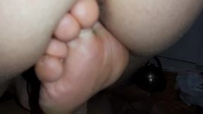 Fucked Her Girlfriend With A Toe In The Kitchen. Lesbian Foot Fetish With Loud Moans - Ikasmoks