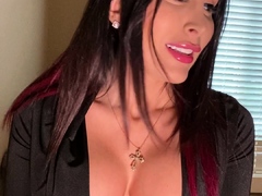 Chubby milf strip show her big boobs webcam