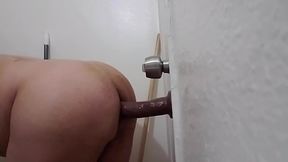 Deep dildo doggy style