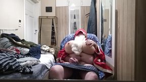 Santa Claus Masturbates with Huge Boobs