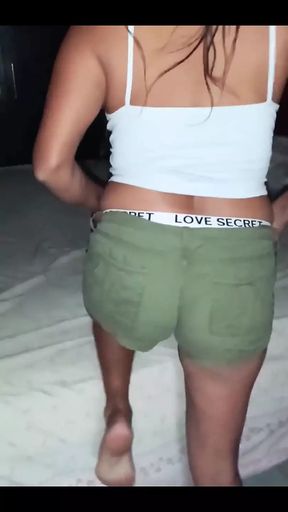 Hot Stepsister in Sexy Shorts, Those Ass Cheeks Are Hungry. Can You Eat My Cock? -quickly, Roberto Won&#039;t Take Long to Arrive.