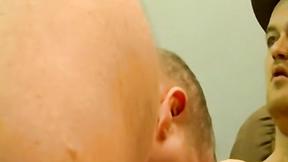 ”Horny gay guy shaft spanks massive booty before wanking up to cum”