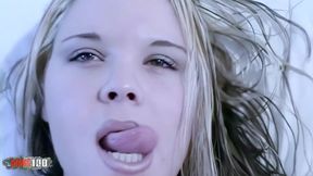 Anastasia Mayo: Small Doing a Striptease on a Sofa