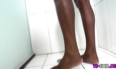 Ebony tgirl bareback sex