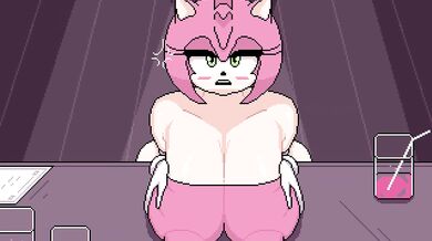 Amy Rose Drops Deep Throat and Anal Creampie During Sonic Beat Banger MOD