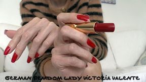 On Valentine's Day, I'll adorn your breasts with lipstick, Lady Victoria Valente