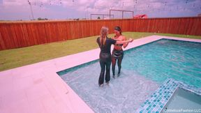Wet Dancing Lessons with Victoria and Jolissa