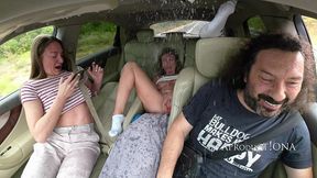airport to villa squirting in my car