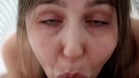 Stepmother Woke up Her Stepson with a Sweet Blowjob