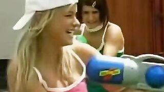Teenage lesbian orgy in outdoor party with famous pornstars like Anissa Kate & Aidra Fox