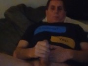 -jerking my cock -