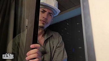 O tecnico forçou meu namorado a ver em quanto ele me comia