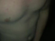 Night Piss Outside With A Butt Plug In