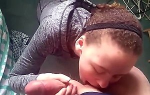 Steph is paid to suck cock and eat his ass