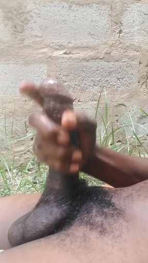 Outdoors Feeling Super Horny Stroking My Hard Dick