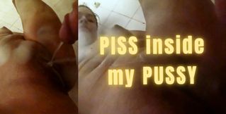 Golden Shower: Piss inside my Pussy ????