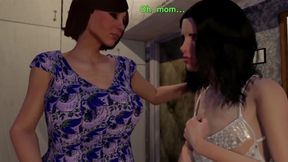 The guy dressed as a girl&comma; and the futa Milf offered to have sex - Animation futanari on