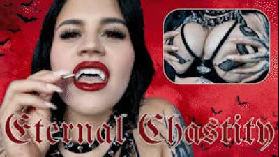 Eternal Chastity: Creature of the Night Tease & Denial Femdom POV Ft Miss Roper