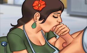 Summertime saga hard suck pizza lady