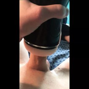 Cumming in my Fleshlight and Watching it Drip out