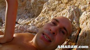 Blonde with big tits Angell Summers having rough anal sex outdoor