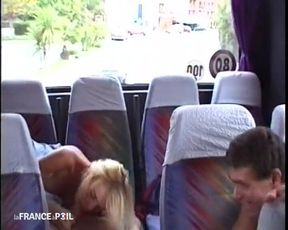 A Partouze in a Bus in the Middle of a Trip to Corsica!