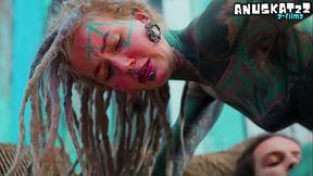 Gothy girl with dreadlocks gets banged in high heels