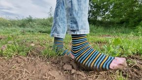 Sinking Deep – Dirty Sock Walk in the Mud