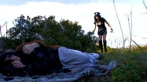 cop jordan perry is fucked by two perps that make her horny