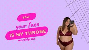 POV Facesitting - Fat Pussy Big Ass Worship