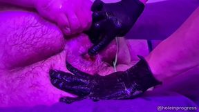 hilting the octopus dildo and anally fisted
