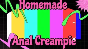 Homemade anal: Hot MILF gets her ass pounded and creampied
