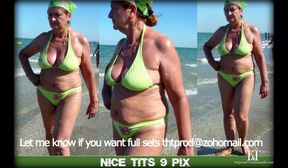 Matures and grannies big tits bbw beach candid