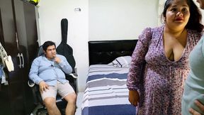 Busty Latina wife gets fucked by her boss in front of her husband