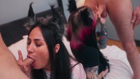 Submissive kittys love cum in ass