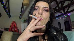Smoking Domination POV - Leather, Dirty Talk & JOI with Cigarette Smoke