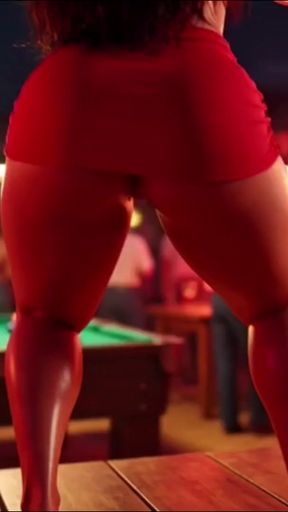 Hot Slim Favelada With Big Ass Dances Wildly At Pagode Gets Naked On Table Then Squats To Pee In Dark Alley   Clip 1