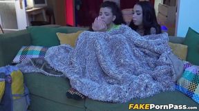 Babes in heat Mini Mitzi and Black Angel needs pussy drilling right away